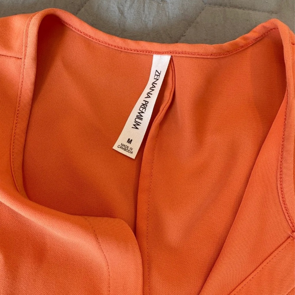 Orange coral blouse size medium